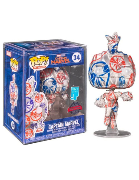 Marvel: Funko Pop! Art Series - Captain Marvel (Vinyl Figure 34)