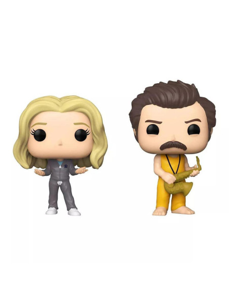 Parks and Rec: Funko Pop! Tv - 2Pk Locked In Ron and Leslie
