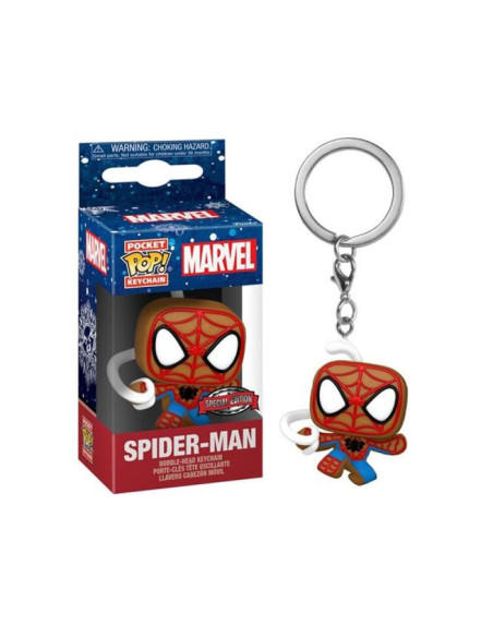 Marvel: Funko Pop! Pocket Keychain - Holiday - Spider-Man (Portachiavi)