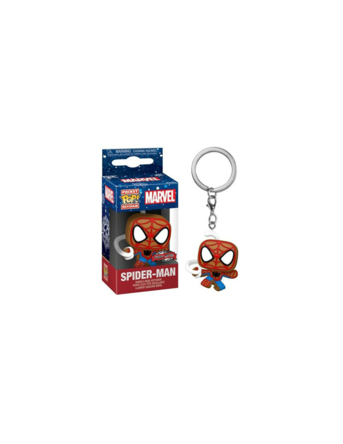 Marvel: Funko Pop! Pocket Keychain - Holiday - Spider-Man (Portachiavi)