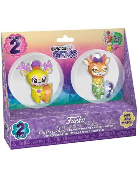 Gems: Funko Pop! Snapsies - 2Pk - Spring - Lemon and Rainbow