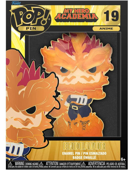 My Hero Academia: Funko Pop! Pin - Endeavor (Anime 19) (Enamel Pin Badge / Spilla)