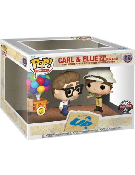 Disney: Funko Pop! Moment - Up - Carl and Ellie W/Balloon Cart