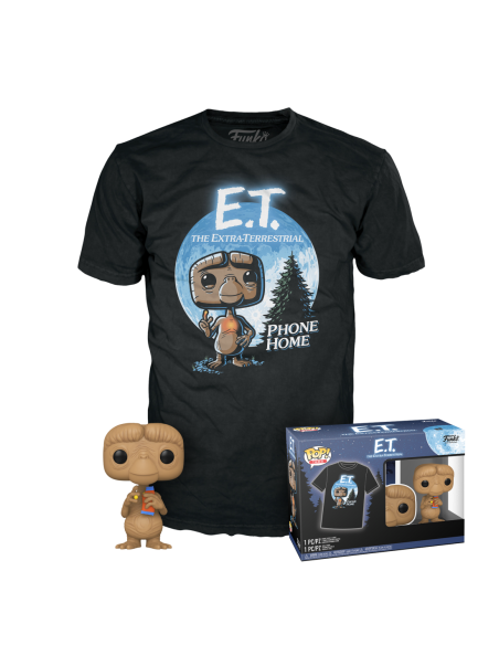 E.T. The Extra-Terrestrial: Funko Pop! and Tee - E.T. With Candy Tg. S