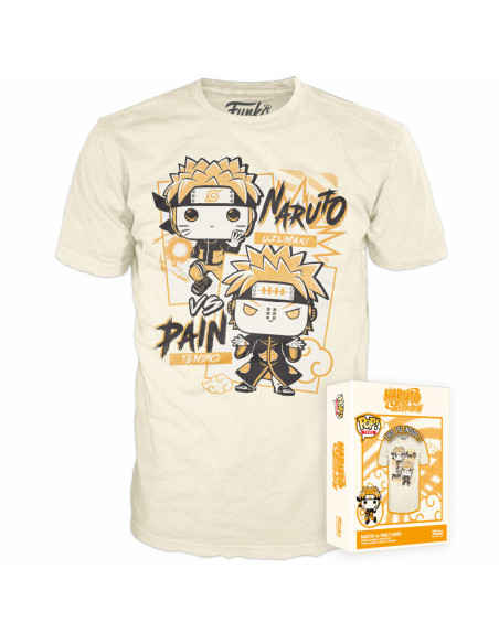 Naruto: Funko Boxed Tee - Naruto v Pain (T-Shirt Unisex Tg. S)