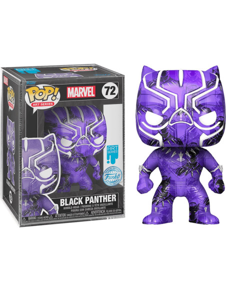 Marvel: Funko Pop! Art Series - Black Panther (Vinyl Figure 72)