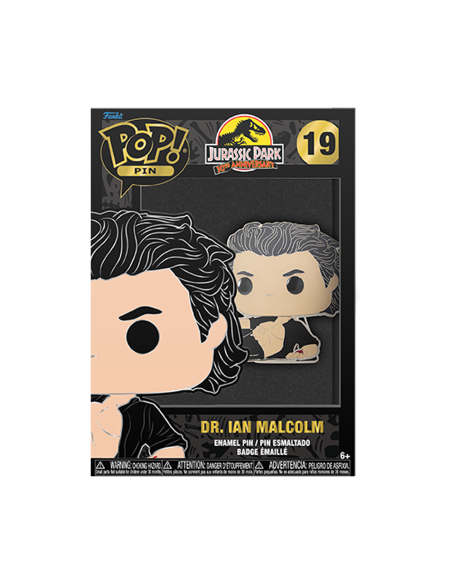 Jurassic Park: Funko Pop! Large Enamel Pin - Dr. Ian Malcom