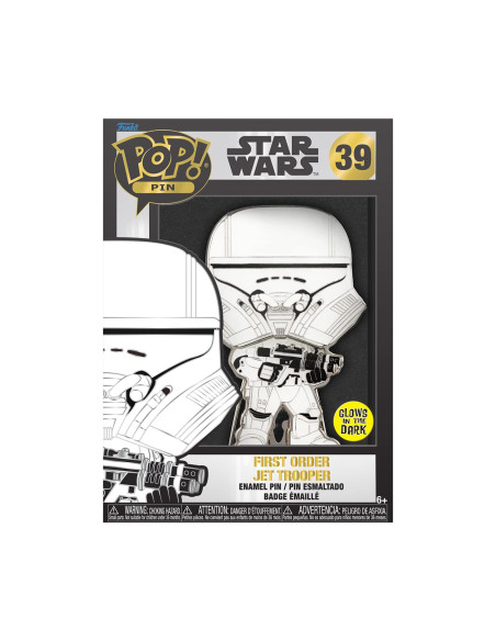 Star Wars: Funko Pop! Large Enamel Pin - First Order Yet Trooper (Pin 39)