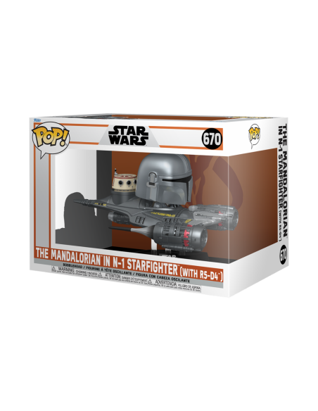 Star Wars: Funko Pop! Ride Super Deluxe - The Mandalorian S9 - The Mandalorian and N-1 Starfighter