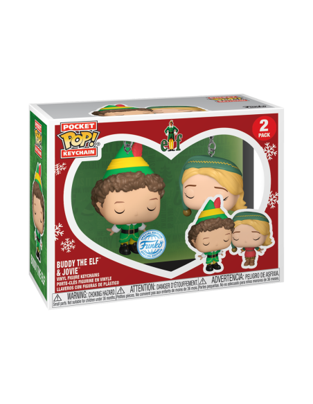 Elf: Funko Pop! Keychain - 2PK Buddy and Jovie