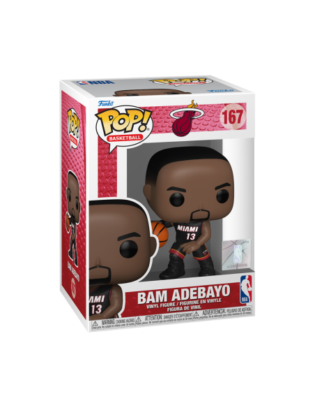 Nba: Funko Pop! Vinyl - Heat - Bam Adebayo (Vinyl Figure 167)
