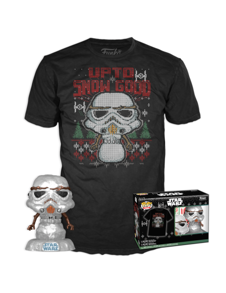 Star Wars: Funko Pop! and Tee - Holiday Stormtrooper (MT) Tg. M