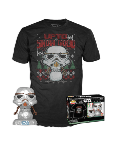 Star Wars: Funko Pop! and Tee - Holiday Stormtrooper (MT) Tg. XL