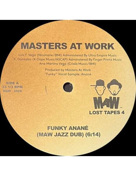 Master At Work - Master At Work-Funky Anan / Maw Want Yo