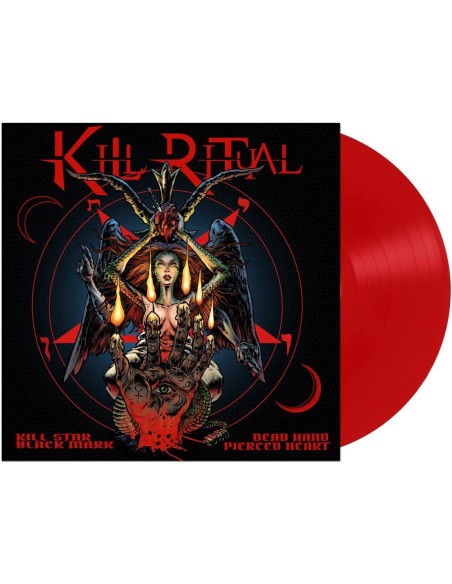 Kill Ritual - Kill Star Black Mark Dead Hand Pierced Heart (Vinyl Red)