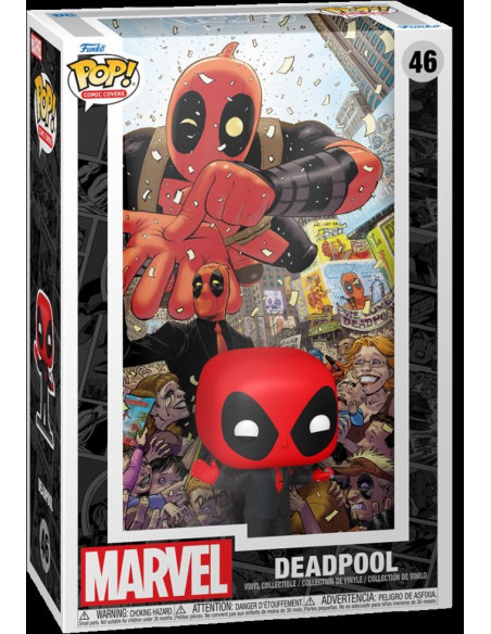 Marvel: Funko Pop! Comic Cover - Deadpool (2025) n.01 - Deadpool in Black Sui (Vinyl Figure 46)