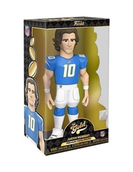 American Football: Funko Pop! Gold - Nfl - Chargers - Justin Herbert (12) (Premium Vinyl Figure)