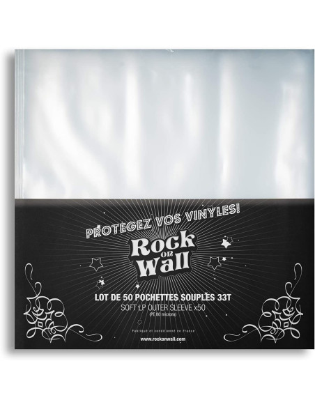 Rock On Wall Buste Trasparenti Di Protezione Per Vinile( 50 Pz.) - Buste Trasparenti Di Protezione Per Vinile (50 Pz.)