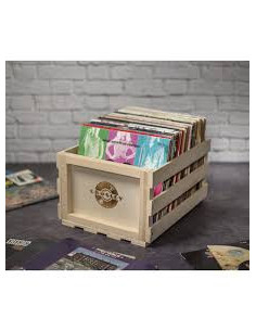 Cassetta Per Vinili - Cassetta Crosley (Natural) Per Vinili In Legno Rustico, Giallo