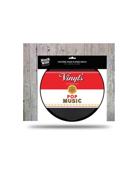 Rock On Wall Vinyl'S Condensed Pop Sound - Tappetino Antistatico Per Giradischi