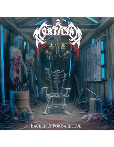 Mortician - Hacked Up For Barbecue (Vinyl White, Splatter)