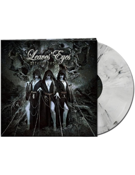 Leaves' Eyes - Myths Of Fate - White / Black Marbled