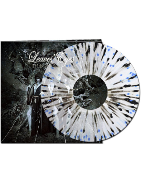 Leaves' Eyes - Myths Of Fate - Blue / Black Splatter