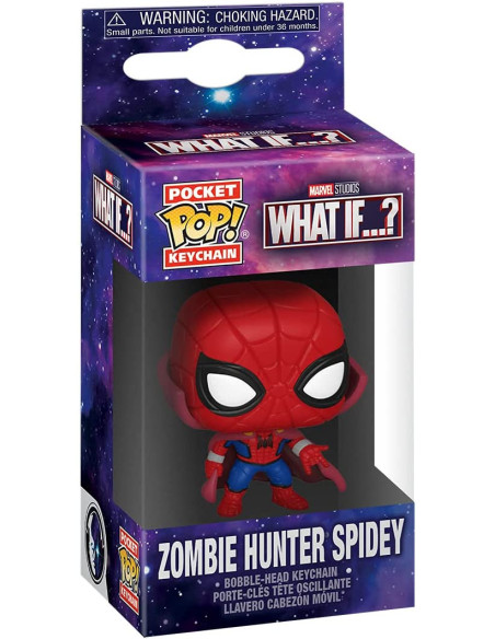 Marvel: Funko Pop! Keychain - What If.. ? - Zombie Hunter Spidey (Portachiavi)