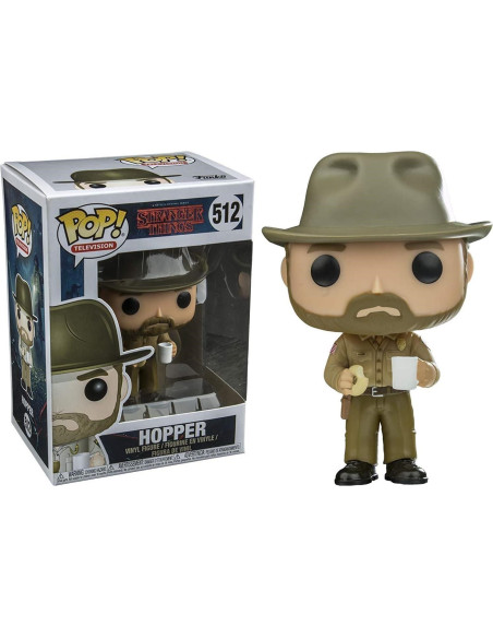 Stranger Things: Funko Pop! Television - Hopper (W/Donut) (Vinyl Figure 512)