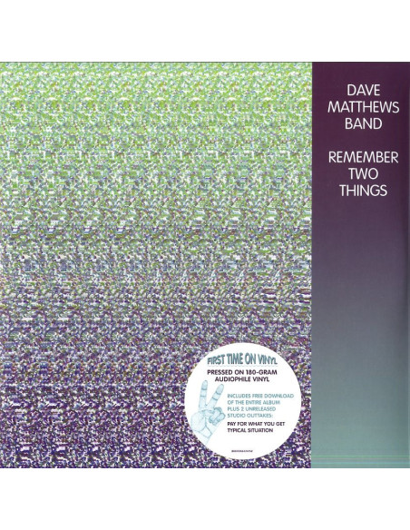 Matthews Dave - Remember Two Things - 2Lp 180 Gr. - Free Download(-2 Unreleased Tracks) Numbere
