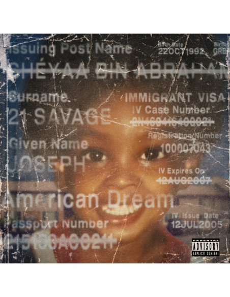 21 Savage - American Dream Transparent, Coloured Vinyl