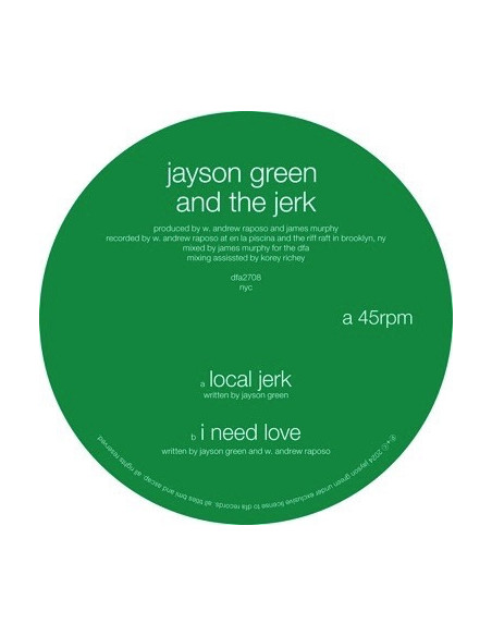 Jayson Green and The Jerk - Local Jerk, I Need Love (12p)