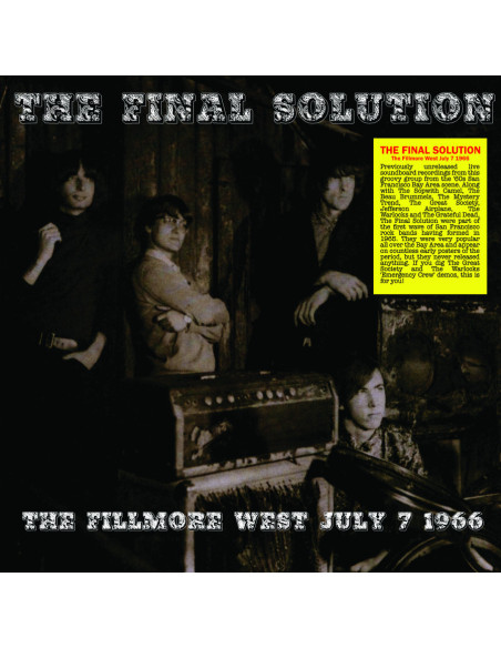 Final Solution - Fillmore West July 7 1966