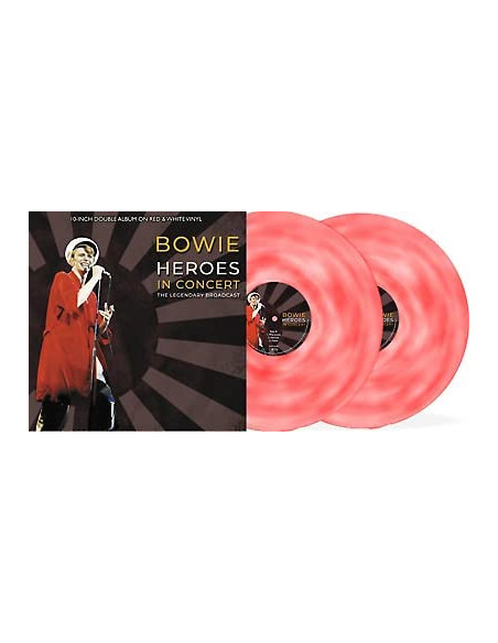 Bowie David - Heroes In Concert - 2X10p Red and Blue Vinyl