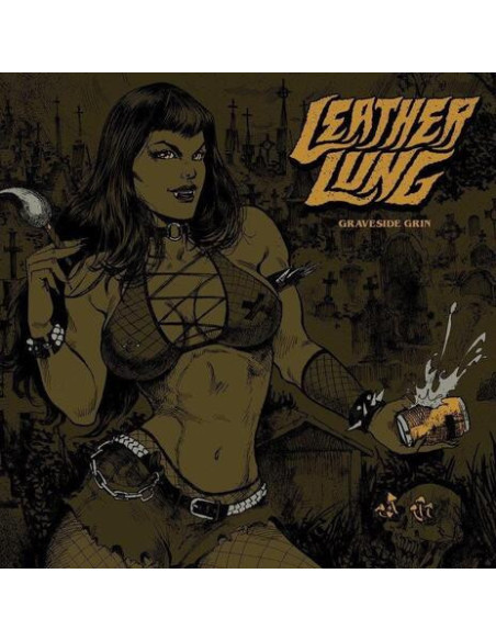 Leather Lung - Graveside Grin - Black / Yellow Marble