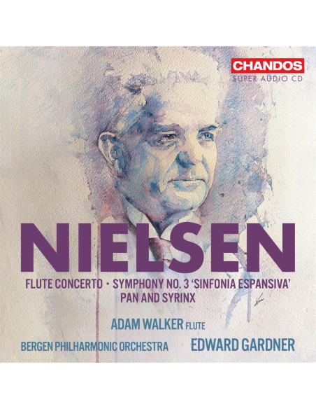 Walker Adam / Berge - Nielsen: Flute Concerto Symphony No. 3 - (CD)