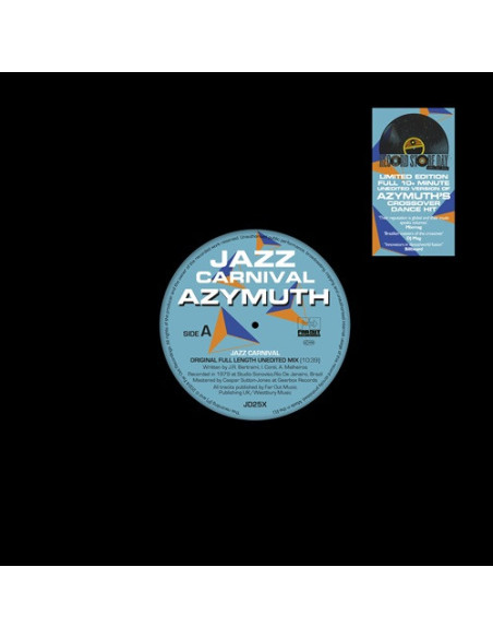 Azymuth - Jazz Carnival (Original Full Length Unedited Mix) (12p) (Rsd 2024)
