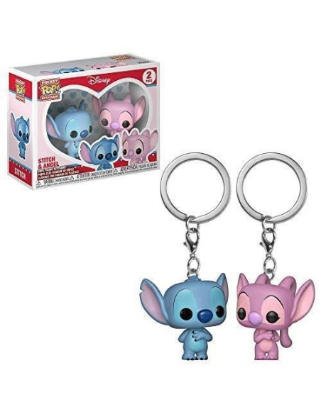 Funko Pop! Disney Pop! Keychain: - Lilo and Stich - Stinch and Angel 2Pk