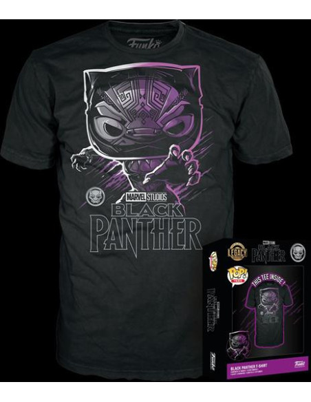Marvel - Marvel Boxed Tee T-Shirt Black Panther Grme S