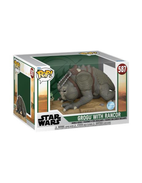 Star Wars: Funko Pop! Jumbo - Book Of Boba Fett - Rancor W/Grogu