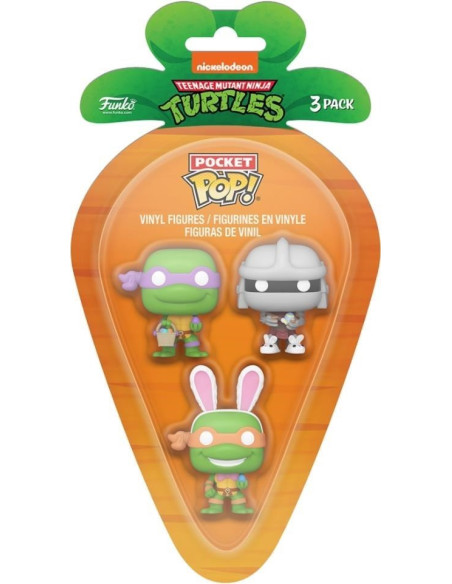 Teenage Mutant Ninja Turtles: Funko Carrot Pocket Pop - Donatello / Michelangelo / Shredder