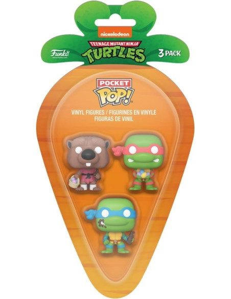 Teenage Mutant Ninja Turtles: Funko Carrot Pocket Pop - Leonardo / Raffaello / Splinter