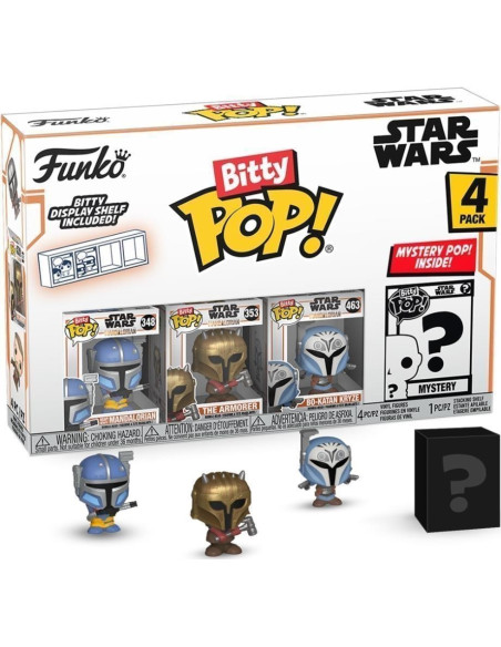 Star Wars: The Mandalorian - Funko Pop! Bitty Pop - 4 Pack Heavy Mandalorian