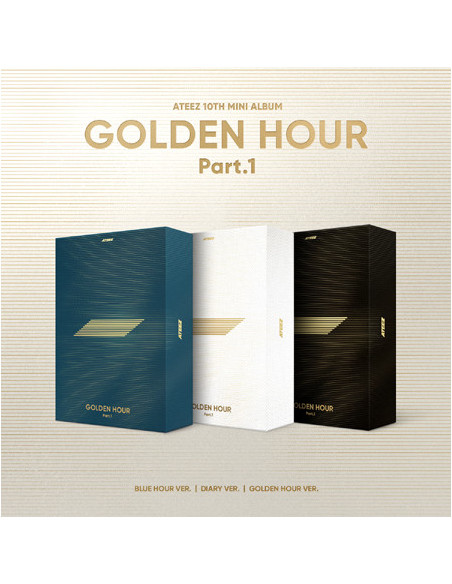 Ateez - 10Th Mini Album (Golden Hour:Part1) Blue Hour, Diary,Golden Hour Version - (CD)