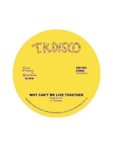 Timmy Thomas - We Live Together .Late Night Tuff Guy (12p)