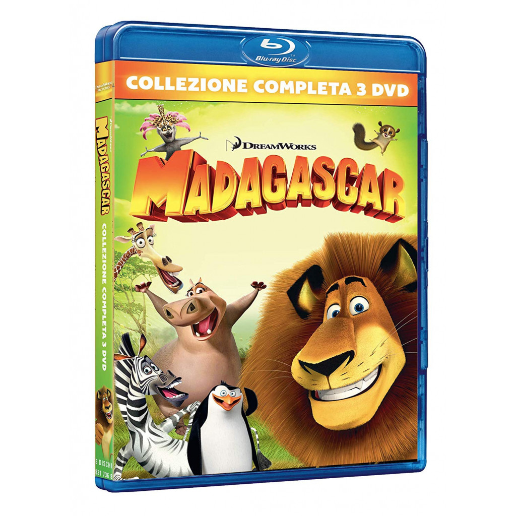 Madagascar 1-3 Collection (3 Blu Ray)
