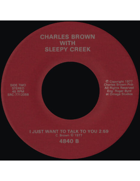 Brown, Charles - I Just Want To Talk To You (Sleepy Creek