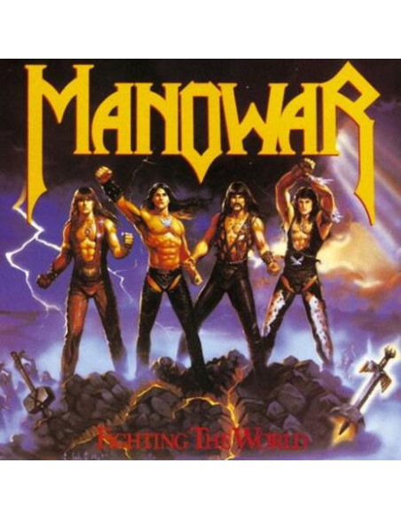 Manowar - Fighting The World - Transaprent Blue