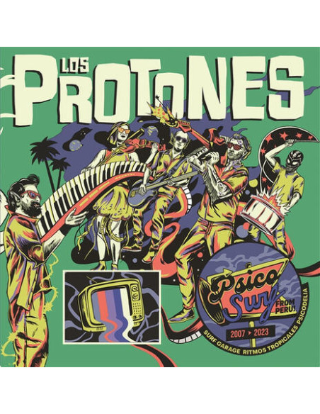 Los Protones - Psico Surf (Splatter Vinyl)