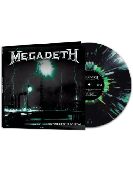 Megadeth - Unplugged In Boston - Green and Black Splatter